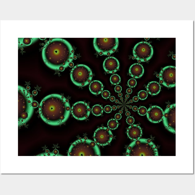 Green Spheres Wall Art by Edward L. Anderson 